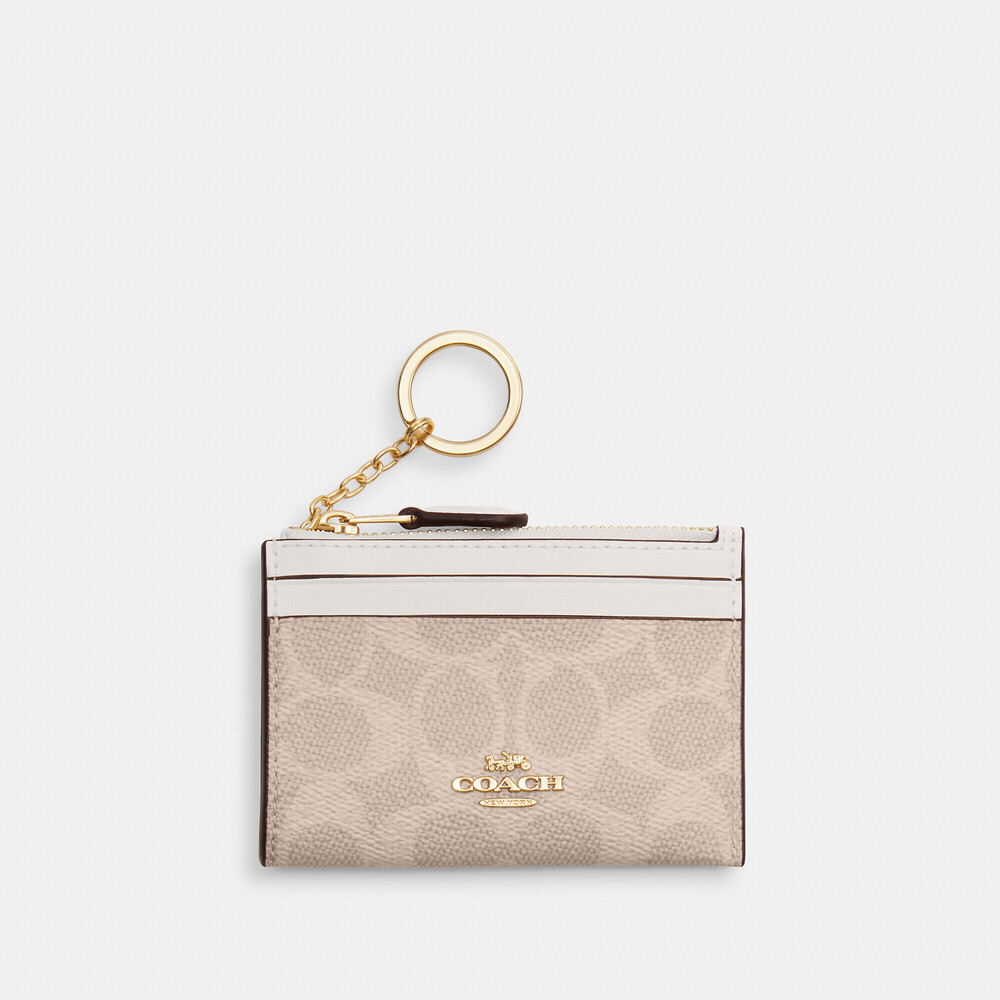 Coach Outlet Mini Skinny ID Case In Signature Canvas